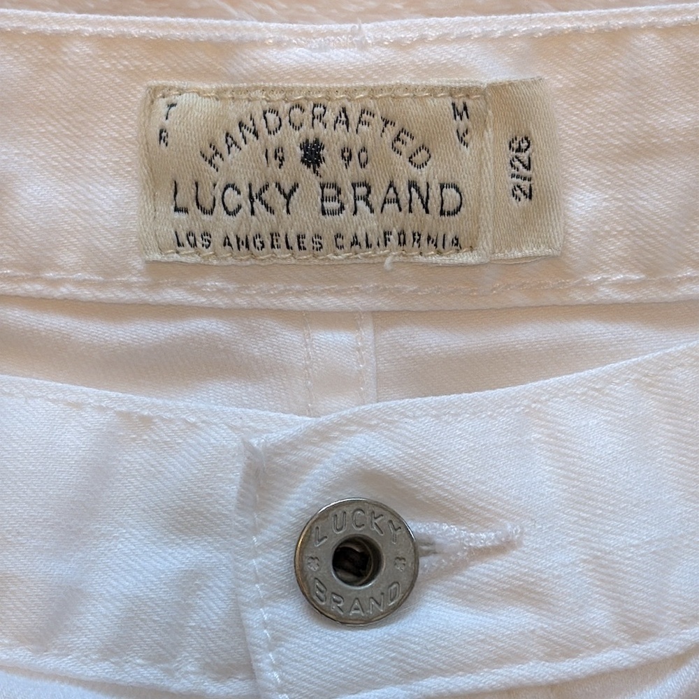 Lucky Brand Sienna Cigarette White Denim Jeans - Picture 4 of 13